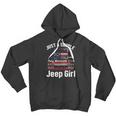 Just A Simple Jeep Girl American Flag 4Th Of JulyMen Hoodie