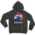 Puerto Rican Flag Taino Sun Boriken Borinquen Borikua Taino Men Hoodie