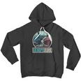 Retro Animal Grandfather Fathers Day Gift Grandpa Shark Men Hoodie