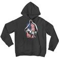 Rodeo Bull Rider Patriotic American Usa Flag For Cowboys Men Hoodie