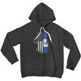 Salvadoran America Flag El Salvador Usa Men Hoodie