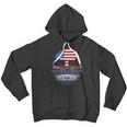 Salvadoran Roots American Grown Tree Flag Usa El Salvador Men Hoodie