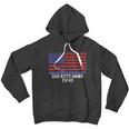 Uss Kitty Hawk Cv63 Aircraft Carrier Vintage Usa Flag Men Hoodie