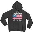 Vietnam Veteran Vintage Us Flag Military Vet Gift Men Hoodie