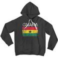 Vintage Ghana Ghanaian Flag Pride Gift Men Hoodie