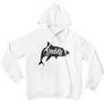 Daddy Shark In Black Dad Birthday Gifts Men Hoodie