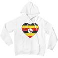 I Love Uganda Ugandan Flag Heart Men Hoodie