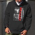 Braaap Vintage Usa American Flag Bike Men Hoodie