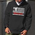 Braaap Vintage Usa American Flag Dirt Bike Men Hoodie