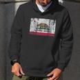 California Flag Republic Vintage Retro Official Bear Men Hoodie