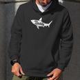 Daddy Shark Cute Art Dad Birthday Gifts Men Hoodie