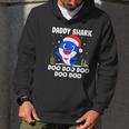 Men Daddy Shark With Santa Claus Hat Family Pajama Men Hoodie