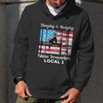 Hanging And Banging Union Ironworkers Us Flag Labor Day Gift Graphic Design Printed Casual Daily Basic Men Hoodie