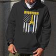 Official Michigan Michigan Wolverines Detroit Tigers American Flag Shirt Men Hoodie