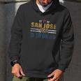 San Jose California Flag Vintage Fade Men Hoodie