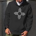 Strange Cargo New Mexico State Flag Distressed Black Men Hoodie