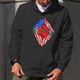 Super Moroccan Heritage Morocco Roots Usa Flag Gift Men Hoodie