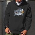 Tough Smoking Daddy Shark Men Hoodie