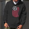 Usa National Flag With Soccer Ball Distressed Gift Men Hoodie