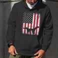 Vintage Honey Badger American Flag Animals Lover Men Hoodie