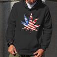 Vintage Weed American Flag 420 Men Hoodie