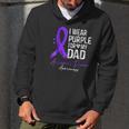 I Wear Purple For My Dad Alzheimer Disease Awareness Men Hoodie