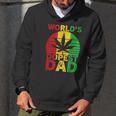 Worlds Dopest Dad Vintage Weed Leaf Cannabis Marijuana Men Hoodie