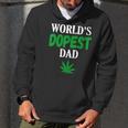 Worlds Dopest Dad Weed Marijuana Cannabis Funny Leaf T-Shirt Men Hoodie