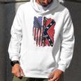 America Flag Confederate Battle Flag Shirt Men Hoodie