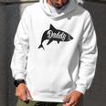 Daddy Shark In Black Dad Birthday Gifts Men Hoodie