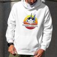 Daddy Shark On Vintage Sunset Men Hoodie