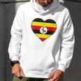 I Love Uganda Ugandan Flag Heart Men Hoodie