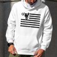 Motocross Braaap Vintage Usa American Flag Men Hoodie