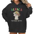 Alpaca Nother Bowl Weed Smoking Llama Cannabis Leaf Stoner Graphic Design Printed Casual Daily Basic Women Hoodie