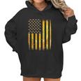 American Flag Honey Bee Honeycomb Beekeeper Beekeeping Women Hoodie