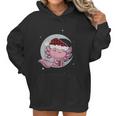 Axolotl Christmas Manga Kawaii Salamander Cute Santa Moon Women Hoodie