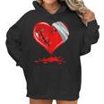 Black Broken Heart Men Women Pastel Goth Valentine Women Hoodie