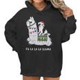 Fla La La Llama Pitbull Is Riding Llama FunnySh Women Hoodie