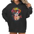 Flowers Sugar Skull Day Of The Dead Dia De Muertos Womens Women Hoodie