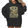 Freedom Isnt Free Proud Wife Of A Vietnam Veteran Ribbon Graphic Design Printed Casual Daily Basic Women Hoodie