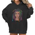 Funny Afro Radiant Black Woman With Dreadlocks Gift Women Women Hoodie