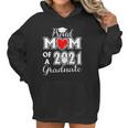 Graduation Proud Mom Of A 2021 Face Mask Graduate Senior 21 Ver2 Women Hoodie