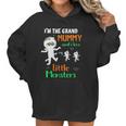 Im The Grand Mummy And I Love My Little Monsters Grandma Women Hoodie