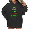 The Grinch Hand Holding 2020 Stink Stank Stunk Christmas Women Hoodie