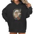 Jackalope With Flowers Women Hoodie