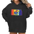 Kansas Jayhawks Rainbow Women Hoodie