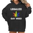 Legalize Gay Weed Rainbow Pride Flag Lgbtq Cool Lgbt Gift Graphic Design Printed Casual Daily Basic Women Hoodie