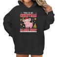 Lovely Pig On Snow Gilf This Is My Christmas Pajama Women Hoodie