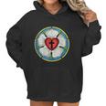 Luther Rose Seal Lutheran Symbol Christian Cross Graphic Design Printed Casual Daily Basic Women Hoodie