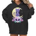 Pastel Goth Witchy Cat Cute Creepy Wiccan Cat And Skull Men Women T-Shirt Graphic Print Casual Unisex Tee Women Hoodie